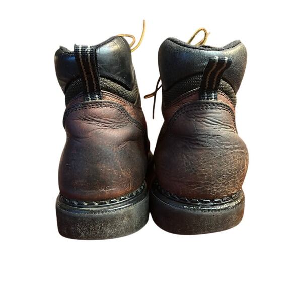 Red Wing boots DynaForce work boots 2E 926 soft toe brown leather sz men's 11.5 - Picture 5 of 11